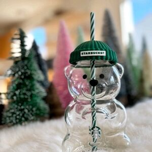 Starbucks  Authentic Bearista Tumbler LMT ED Glass Mug